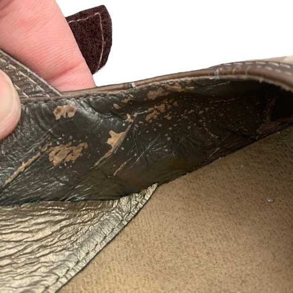 NAOT Luma Tan Brown Leather Nubuck Mary Jane Heel Women's Size EU 39 US 8 - Picture 13 of 14